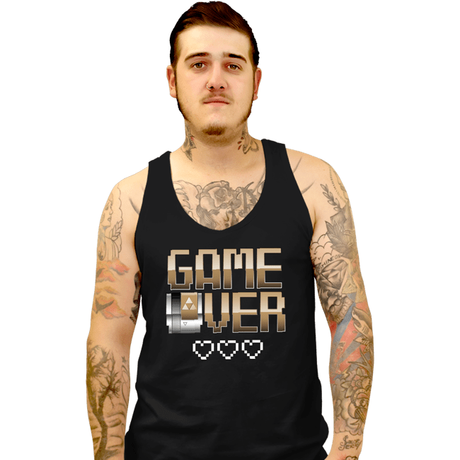 Shirts Tank Top, Unisex / Small / Black Game Over
