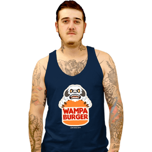 Daily_Deal_Shirts Tank Top, Unisex / Small / Navy Wampa Burger