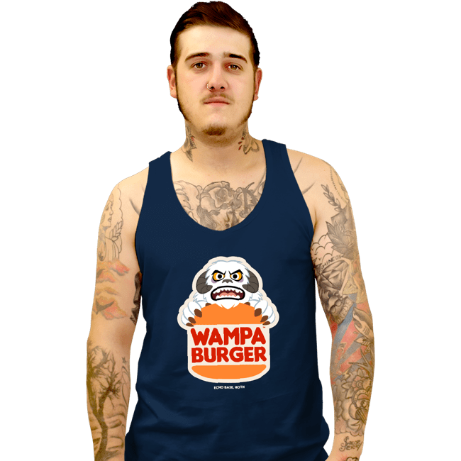 Daily_Deal_Shirts Tank Top, Unisex / Small / Navy Wampa Burger