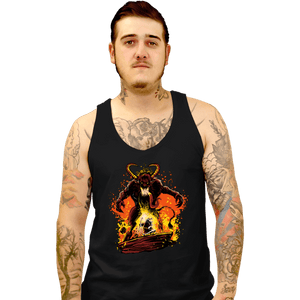 Daily_Deal_Shirts Tank Top, Unisex / Small / Black You Shall Not Pass, Krampus!