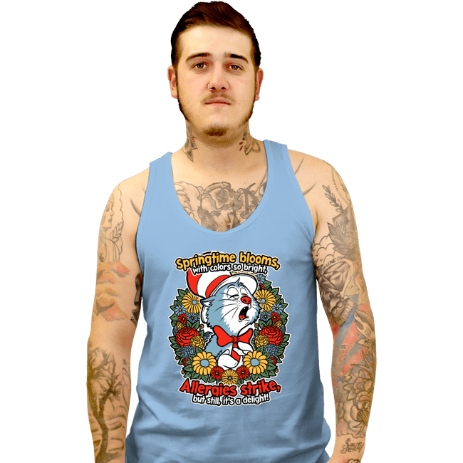 Secret_Shirts Tank Top, Unisex / Small / Powder Blue Spring Allergies