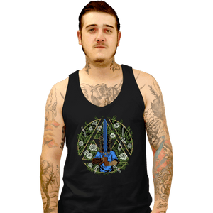 Daily_Deal_Shirts Tank Top, Unisex / Small / Black Warrior In The Forest