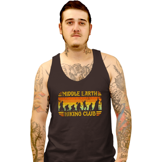 Secret_Shirts Tank Top, Unisex / Small / Black Hiking Club