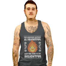 Load image into Gallery viewer, Shirts Tank Top, Unisex / Small / Charcoal Delightful Fire

