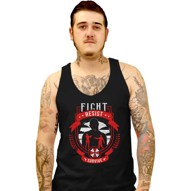 Shirts Tank Top, Unisex / Small / Black Fight, Resist, Survive
