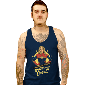Shirts Tank Top, Unisex / Small / Navy Better Page Carol