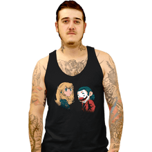 Load image into Gallery viewer, Daily_Deal_Shirts Tank Top, Unisex / Small / Black Mario And Peach
