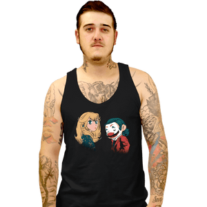 Daily_Deal_Shirts Tank Top, Unisex / Small / Black Mario And Peach