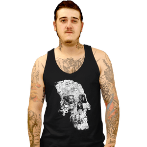 Shirts Tank Top, Unisex / Small / Black Horror Skull