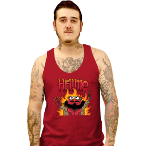Daily_Deal_Shirts Tank Top, Unisex / Small / Red Hellmo