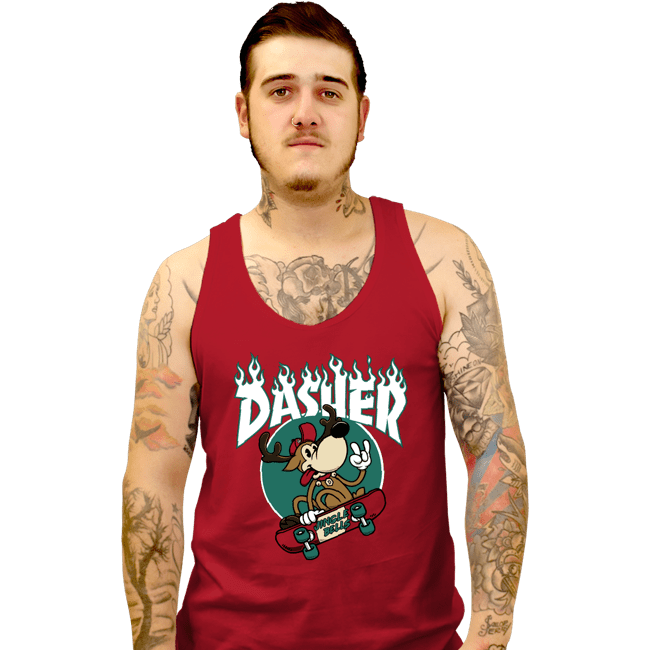 Secret_Shirts Tank Top, Unisex / Small / Red Dasher Thrasher