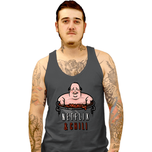 Secret_Shirts Tank Top, Unisex / Small / Charcoal Netflix And Chili