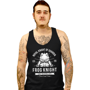 Shirts Tank Top, Unisex / Small / Black Frog Knight
