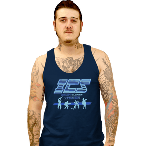 Shirts Tank Top, Unisex / Small / Navy Running Man ICS Legends