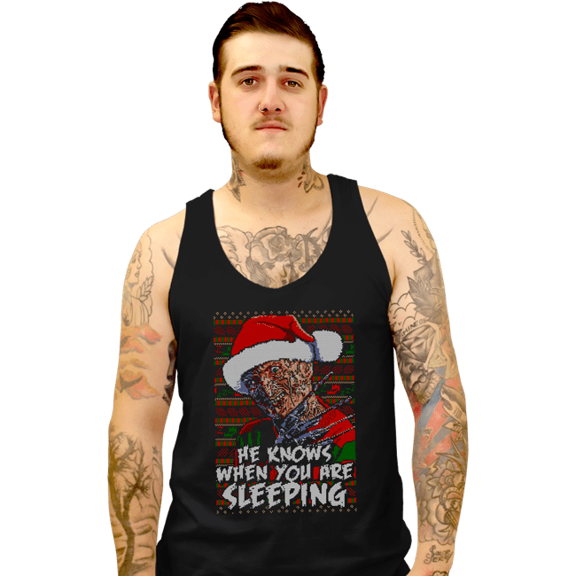 Secret_Shirts Tank Top, Unisex / Small / Black Sleeping Sweater