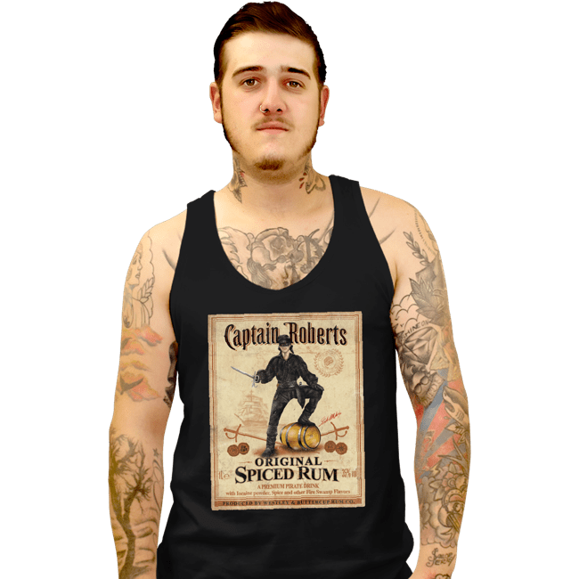 Daily_Deal_Shirts Tank Top, Unisex / Small / Black Captain Roberts Spiced Rum