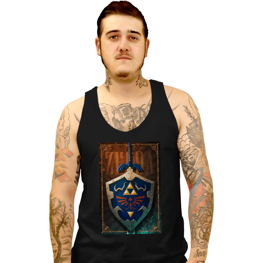 Shirts Tank Top, Unisex / Small / Black Legend Of Zelda Poster