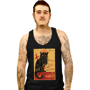 Shirts Tank Top, Unisex / Small / Black Chat Zombi