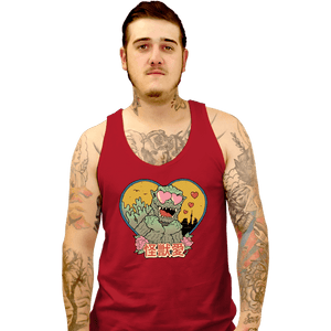Daily_Deal_Shirts Tank Top, Unisex / Small / Red Kaiju Love