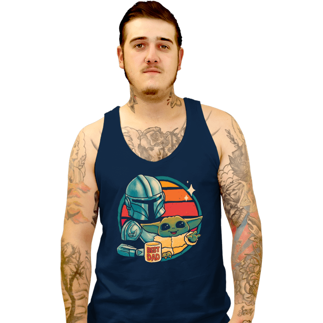 Daily_Deal_Shirts Tank Top, Unisex / Small / Navy Beskar Dad
