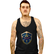 Load image into Gallery viewer, Shirts Tank Top, Unisex / Small / Black Hylian Shield
