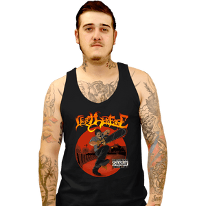 Daily_Deal_Shirts Tank Top, Unisex / Small / Black Leatherface