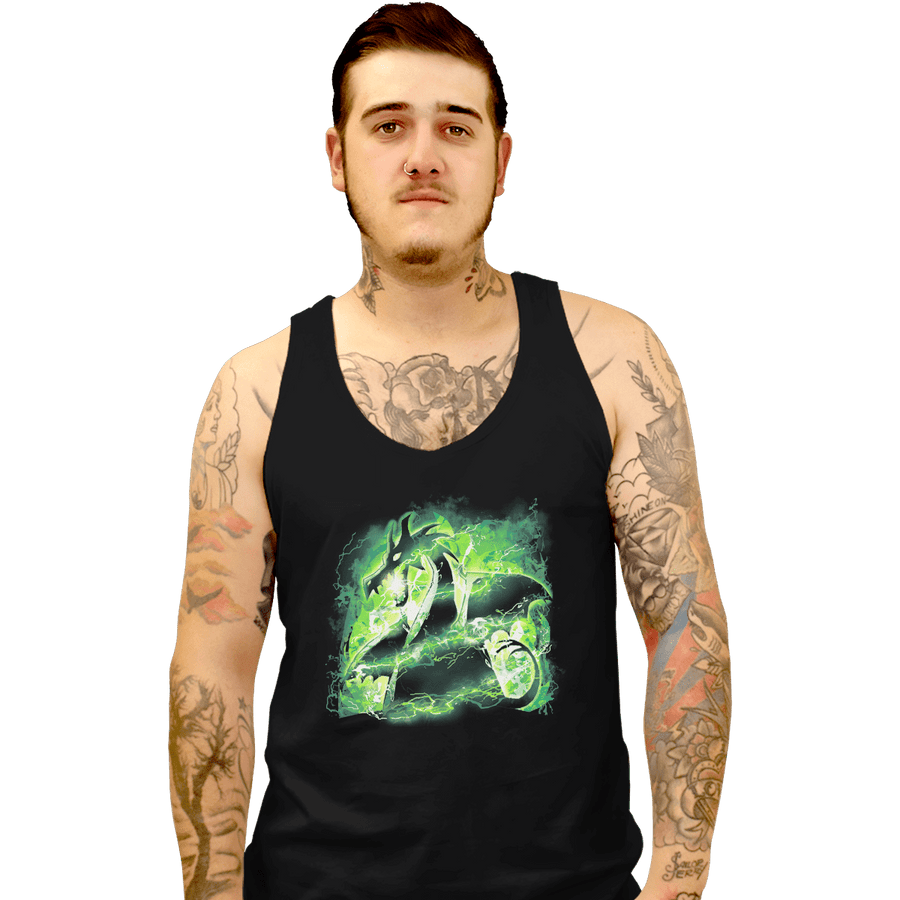 Secret_Shirts Tank Top, Unisex / Small / Black Power Dragon