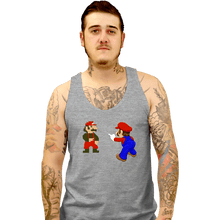 Load image into Gallery viewer, Shirts Tank Top, Unisex / Small / Sports Grey Mario Spider-Meme
