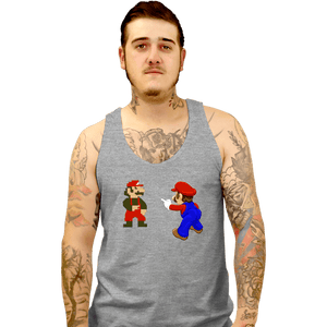Shirts Tank Top, Unisex / Small / Sports Grey Mario Spider-Meme