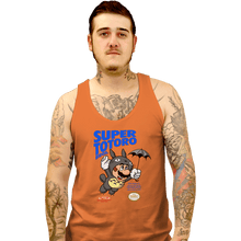Load image into Gallery viewer, Shirts Tank Top, Unisex / Small / Orange Super Totoro Bros
