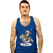 Load image into Gallery viewer, Shirts Tank Top, Unisex / Small / Royal Blue Mario Strikes Back
