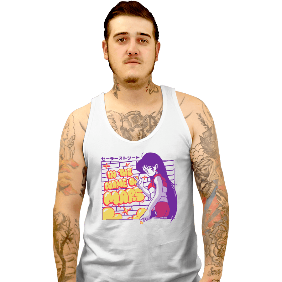 Shirts Tank Top, Unisex / Small / White Mars Street