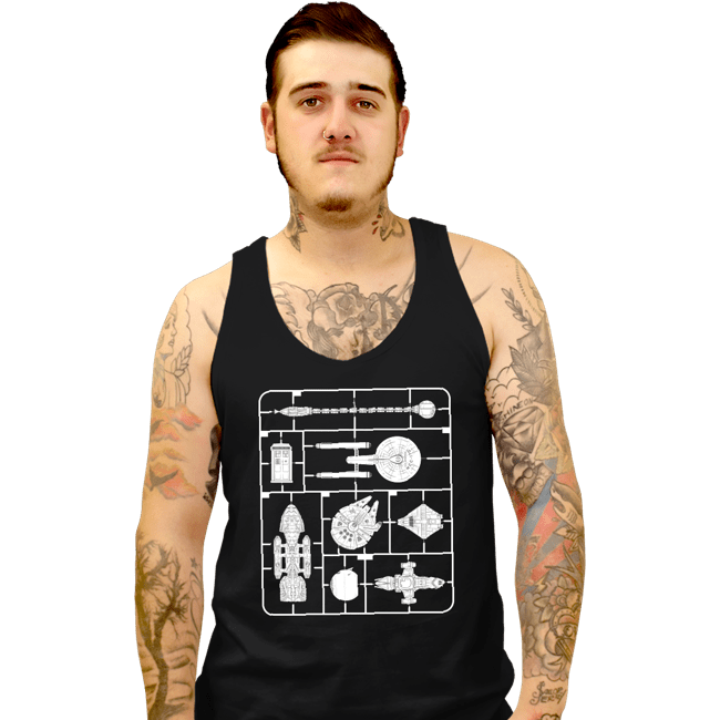 Secret_Shirts Tank Top, Unisex / Small / Black Space Battle Kit