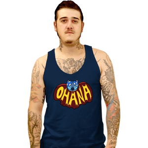 Daily_Deal_Shirts Tank Top, Unisex / Small / Navy Bat 626