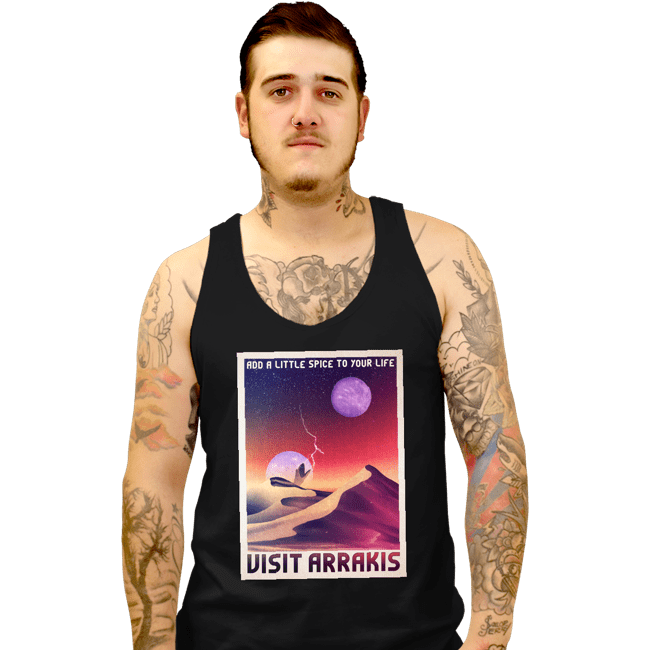 Secret_Shirts Tank Top, Unisex / Small / Black Planet Arrakis
