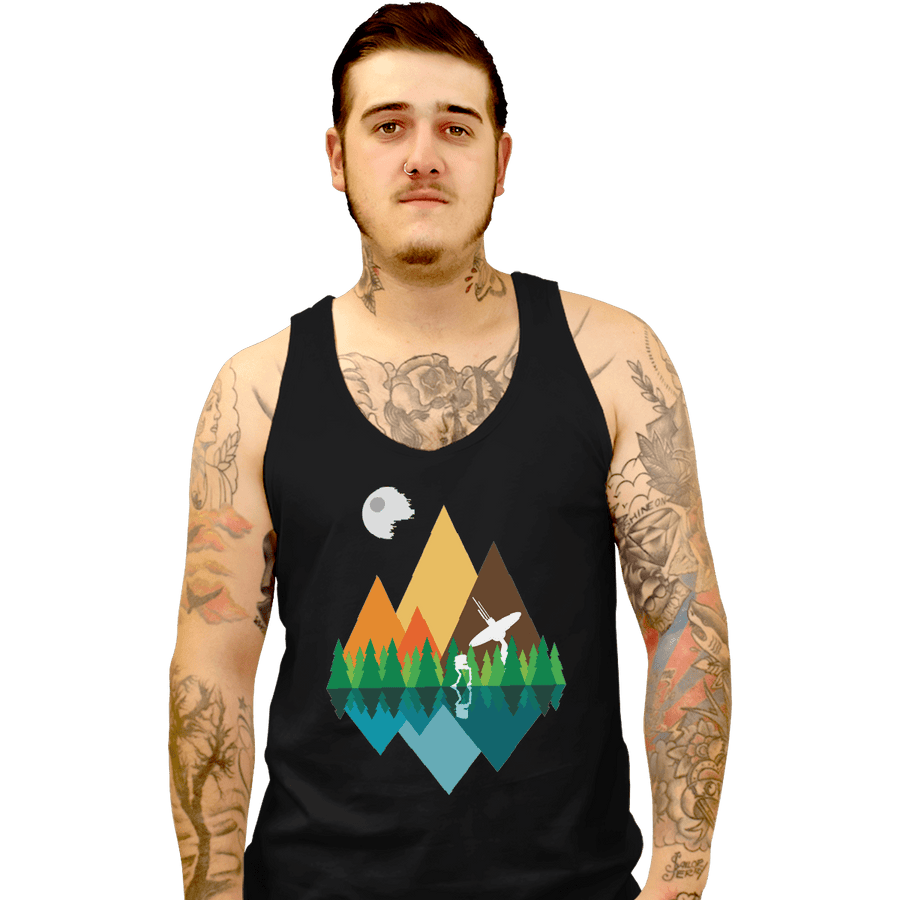 Shirts Tank Top, Unisex / Small / Black Forest View