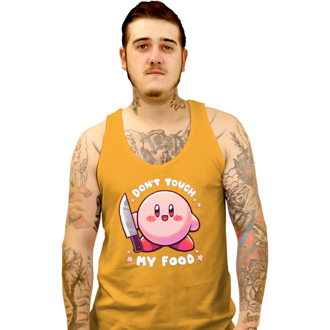 Secret_Shirts Tank Top, Unisex / Small / Gold Don't Touch My Food!