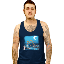 Load image into Gallery viewer, Daily_Deal_Shirts Tank Top, Unisex / Small / Navy Fighting Evil By Moonlight
