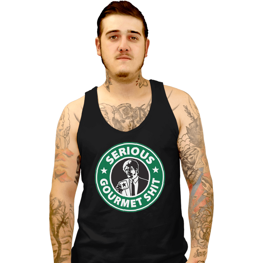 Shirts Tank Top, Unisex / Small / Black Serious Gourmet Coffee