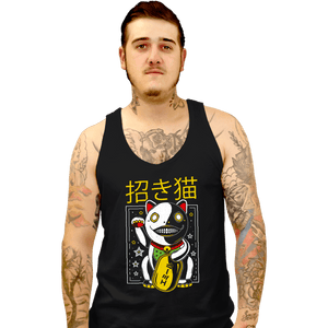 Shirts Tank Top, Unisex / Small / Black Emil Maneki Neko