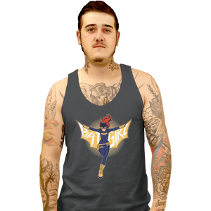 Shirts Tank Top, Unisex / Small / Charcoal Bat Girl