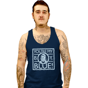 Shirts Tank Top, Unisex / Small / Navy Blue
