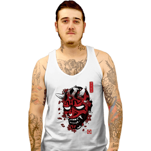 Daily_Deal_Shirts Tank Top, Unisex / Small / White Darth Oni