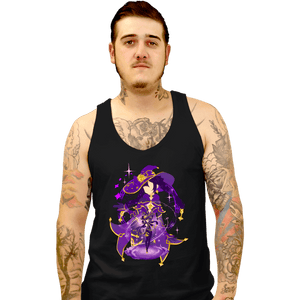 Shirts Tank Top, Unisex / Small / Black Astral Reflection Mona