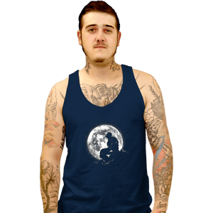 Daily_Deal_Shirts Tank Top, Unisex / Small / Navy Moonlight Iron