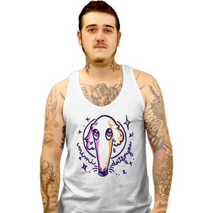 Daily_Deal_Shirts Tank Top, Unisex / Small / White Why The Long Face