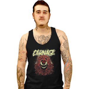 Shirts Tank Top, Unisex / Small / Black Carnage Red
