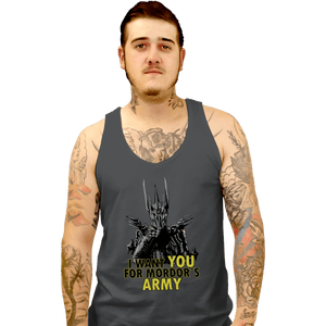 Shirts Tank Top, Unisex / Small / Charcoal Mordor's Army