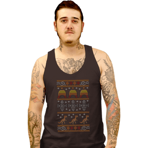 Daily_Deal_Shirts Tank Top, Unisex / Small / Black Shiny Christmas