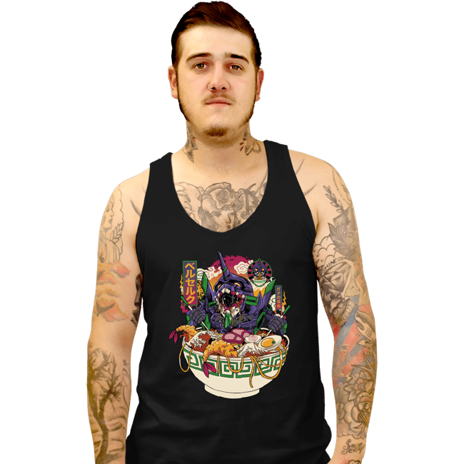 Daily_Deal_Shirts Tank Top, Unisex / Small / Black Ramen EVA